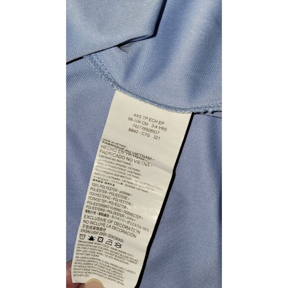 Converse Kids XS Light Blue Track Jacket With Logo - Picture 5 of 6